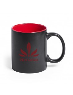 Taza de pizarra roja