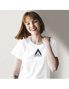 Camiseta blanca estampado...