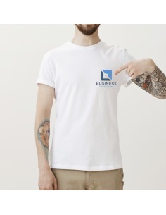 Camiseta blanca estampado...