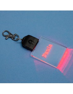 Llavero láser cuadrado