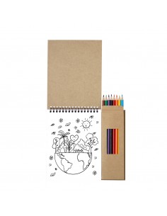 Set libreta y colores