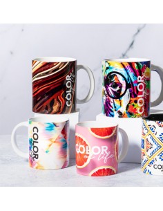 Taza blanca especial logos...